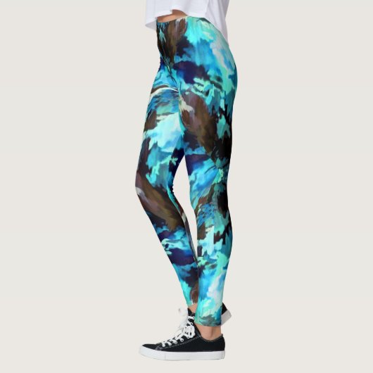 Blue Camo Leggings レギンス (左)
