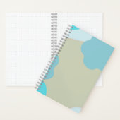 Blue Camo Notebook – Cool Camouflage Journal ノートブック (内側)
