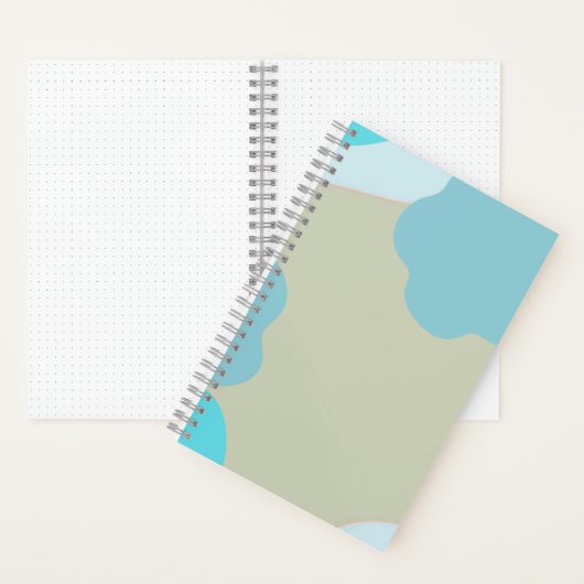 Blue Camo Notebook – Cool Camouflage Journal ノートブック (内側)