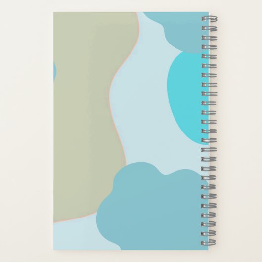 Blue Camo Notebook – Cool Camouflage Journal ノートブック (裏面)