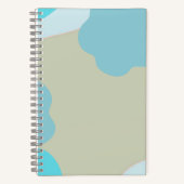 Blue Camo Notebook – Cool Camouflage Journal ノートブック (正面)