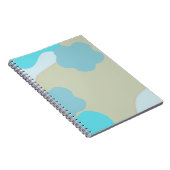Blue Camo Notebook – Cool Camouflage Journal ノートブック (右側)