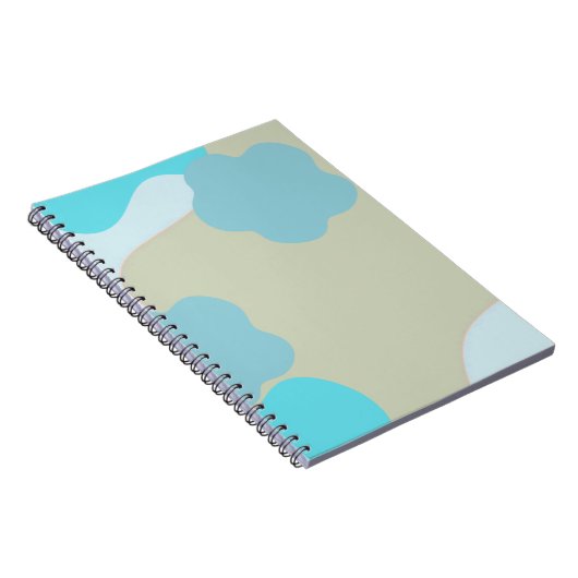 Blue Camo Notebook – Cool Camouflage Journal ノートブック (右側)