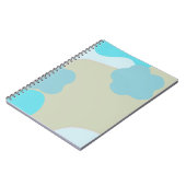 Blue Camo Notebook – Cool Camouflage Journal ノートブック (左側)