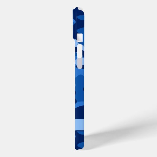 Blue Camouflage Personalized Case-Mate iPhoneケース (裏面 / 左)