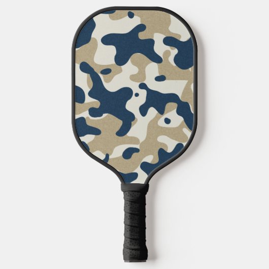 Blue Camouflage Pickleball Paddle ピックルボールラケット (正面)