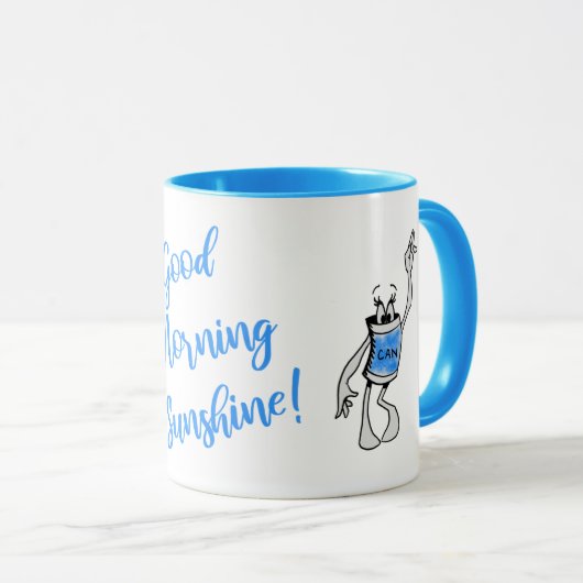 Blue Can Creature Coffee Mug マグカップ (正面右)