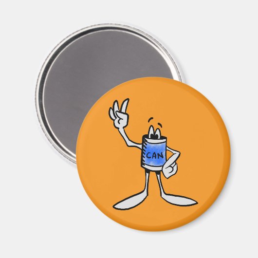 Blue Can Creature Kitchen Fridge Magnet マグネット (正面/裏面)