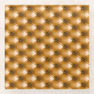 Blue Capitone Textile:レトロ背景 ガラスコースター