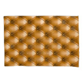 Blue Capitone Textile:レトロ背景 枕カバー (正面)