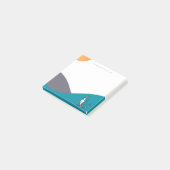 Blue Cartoon Dog Drawing Post-It Notes ポストイット (アングル)