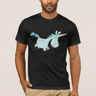 Blue Cartoon Unicorn Tシャツ