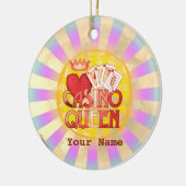 Blue Casino Queen セラミックオーナメント (左)