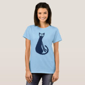 Blue Cat、追加文字 Tシャツ (正面フル)