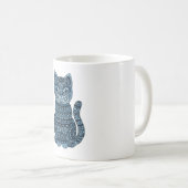 blue cat (1) コーヒーマグカップ (正面右)