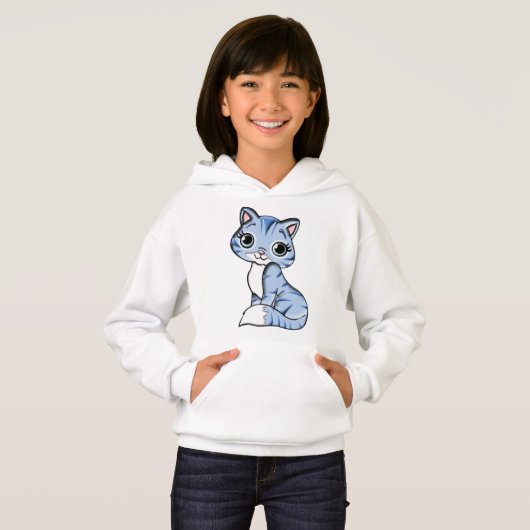 Blue cat feline animal (正面フル)