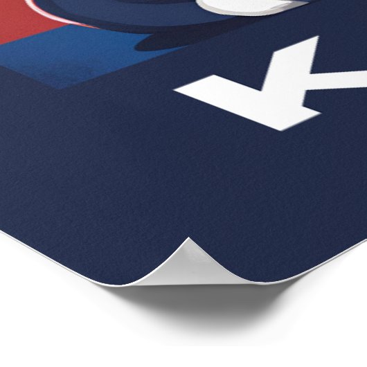 Blue Cat for Kamala 2024米国選挙民主党議員 ポスター (角)