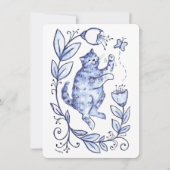 Blue Cat Greeting Card シーズンカード (正面)