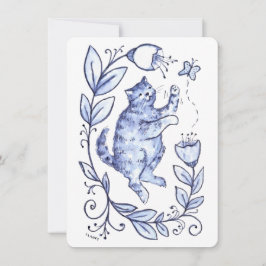 Blue Cat Greeting Card シーズンカード