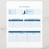 Blue Cat Healthcare Record Keeperページ (正面)