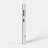 Blue Cat Rainbow Hearts Galaxy Case – Gray Samsung Galaxyケース (右側面)