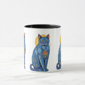 Blue Cat Sunrise マグカップ (中央)