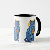Blue Cat Sunrise マグカップ (正面右)