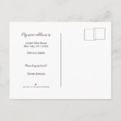 Blue Change Of Address Pelican Photo New Home 案内ポストカード (裏面)