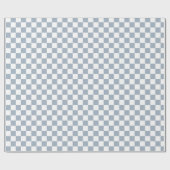 Blue Checker Checkerboard Checkered 00s 90s Check ラッピングペーパー (フラット)