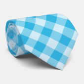 Blue Checker Pattern ネクタイ (ロール)