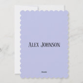 Blue Childish Birthday Invitation Card – Fun Kid シーズンカード (裏面)