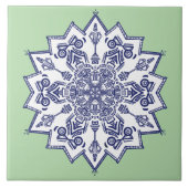 Blue china design.  What do you see タイル (正面)