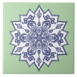 Blue china design. What do you see タイル