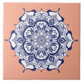 Blue china design. What do you see タイル (正面)