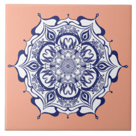 Blue china design. What do you see タイル