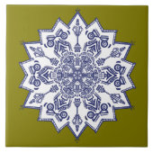 Blue china design.  What do you see タイル (正面)