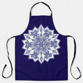 Blue China Mandela エプロン (正面)