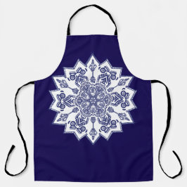 Blue China Mandela エプロン