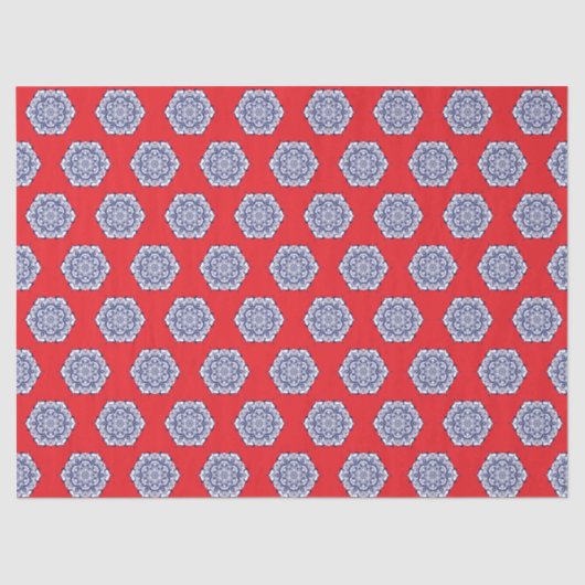 Blue China Style with creatures 薄葉紙 (正面)