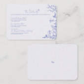 Blue Chinoiserieの結婚詳細エンクロージャカード エンクロージャーカード (正面/裏面)