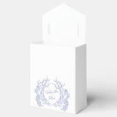 Blue Chinoiserie日付ギフトラベル特典ボックスを保存 フェイバーボックス (オープン)