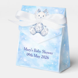 Blue Chinoiserie Baby Shower Favor Box フェイバーボックス