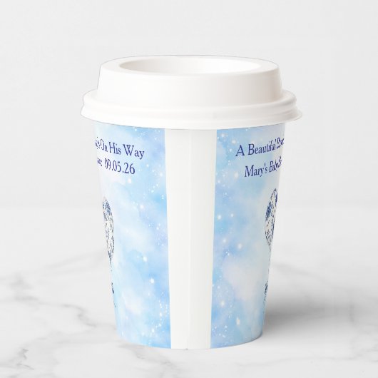 Blue Chinoiserie Baby Shower Tableware Set 紙コップ (右)