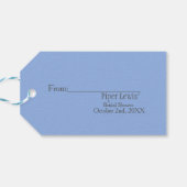 Blue Chinoiserie  Bridal Display Shower enclosure ギフトタグ (裏面横)