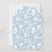 Blue Chinoiserie Bridal Shower Invitation 招待状 (裏面)