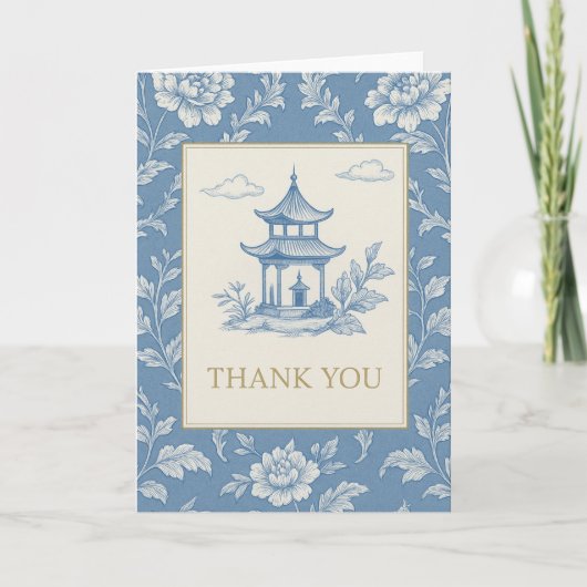 Blue Chinoiserie Card  カード (正面)