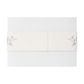 Blue Chinoiserie Floral Botanical Wedding 招待状ベリーバンド (裏面例)