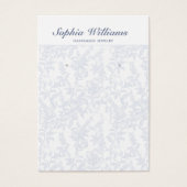 Blue Chinoiserie Floral Earring Display Card (正面)