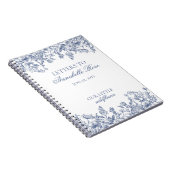 Blue Chinoiserie Floral Letters to Birthday Girl ノートブック (右側)