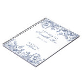 Blue Chinoiserie Floral Letters to Birthday Girl ノートブック (左側)